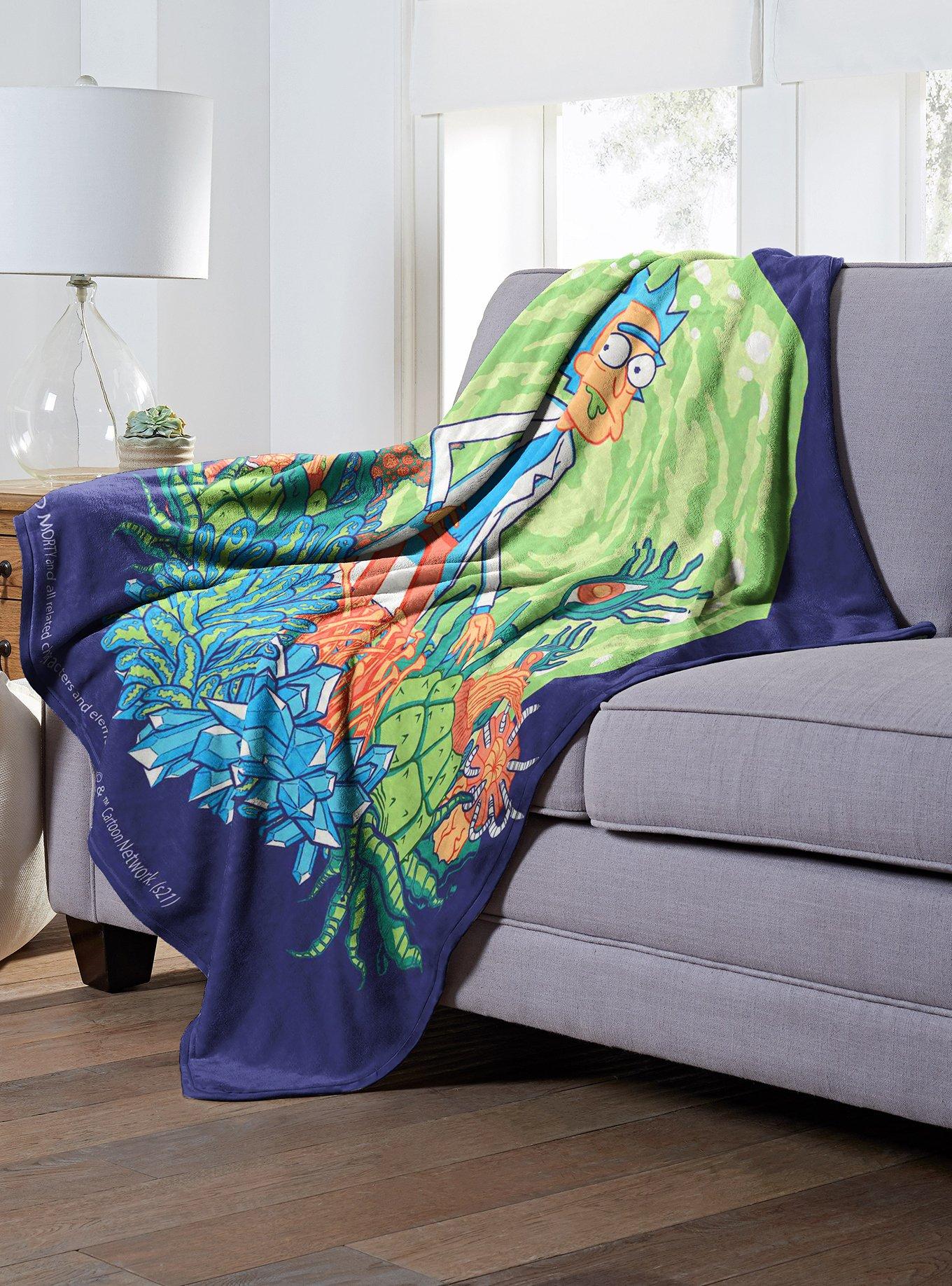 Rick And Morty Where Is Rick Throw Blanket, , alternate