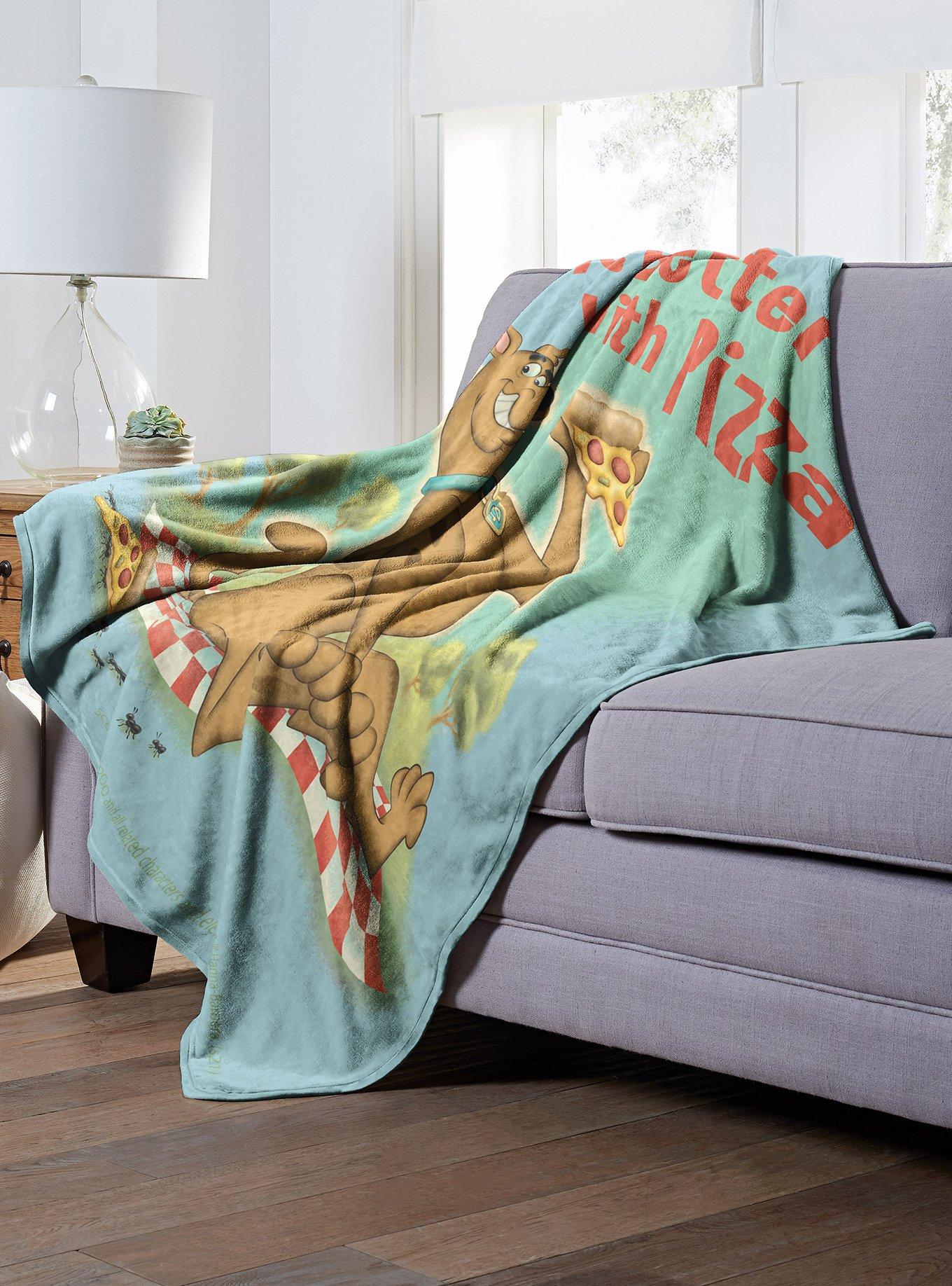 Scooby-Doo Pizza Is Life Throw Blanket, , alternate
