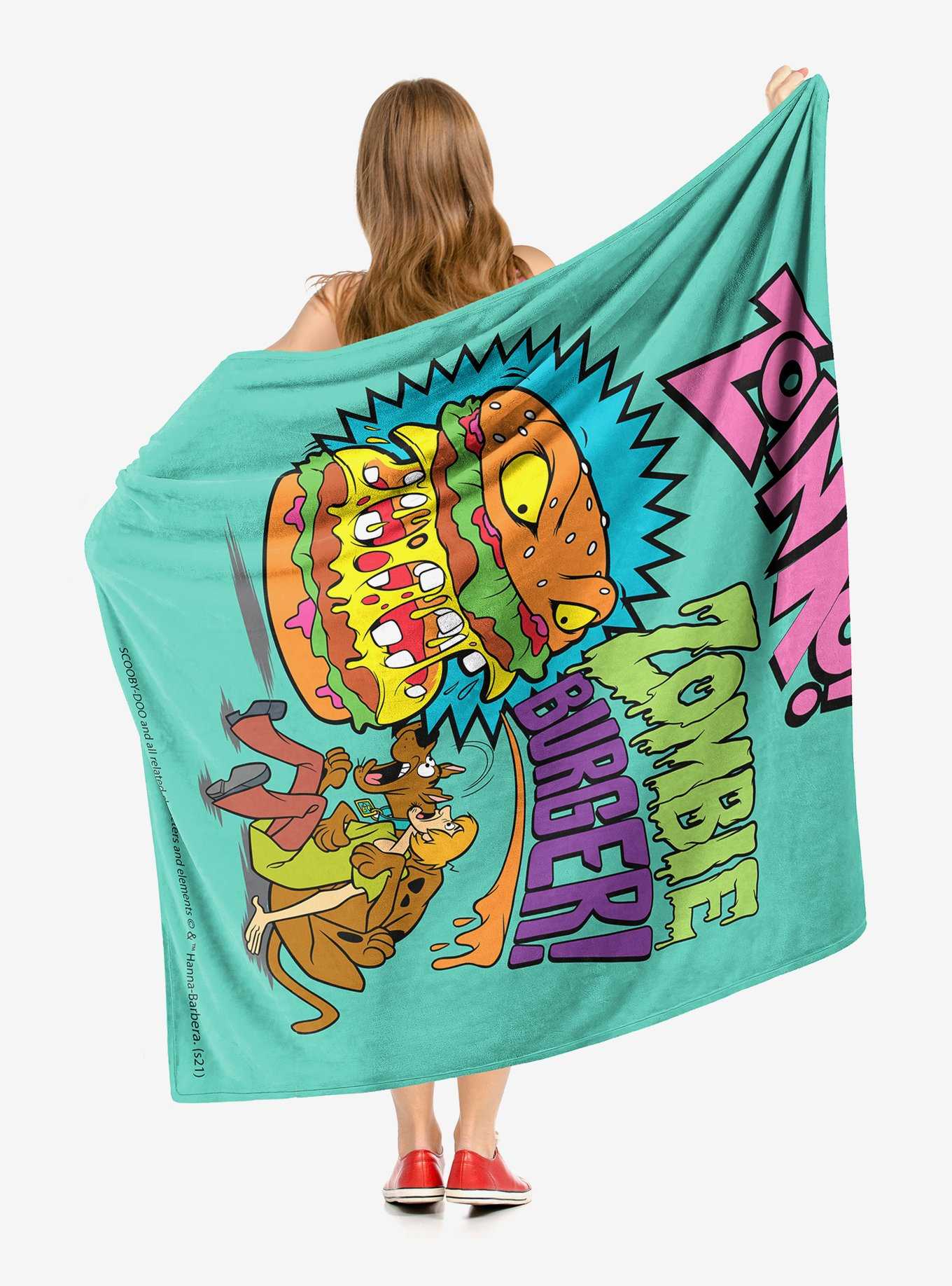 Scooby-Doo Zombie Burger Throw Blanket, , hi-res