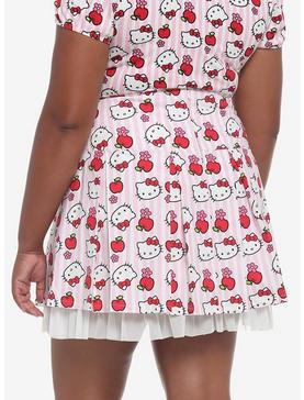 Hello Kitty Apple Stripe Pleated Skirt Plus Size, , hi-res