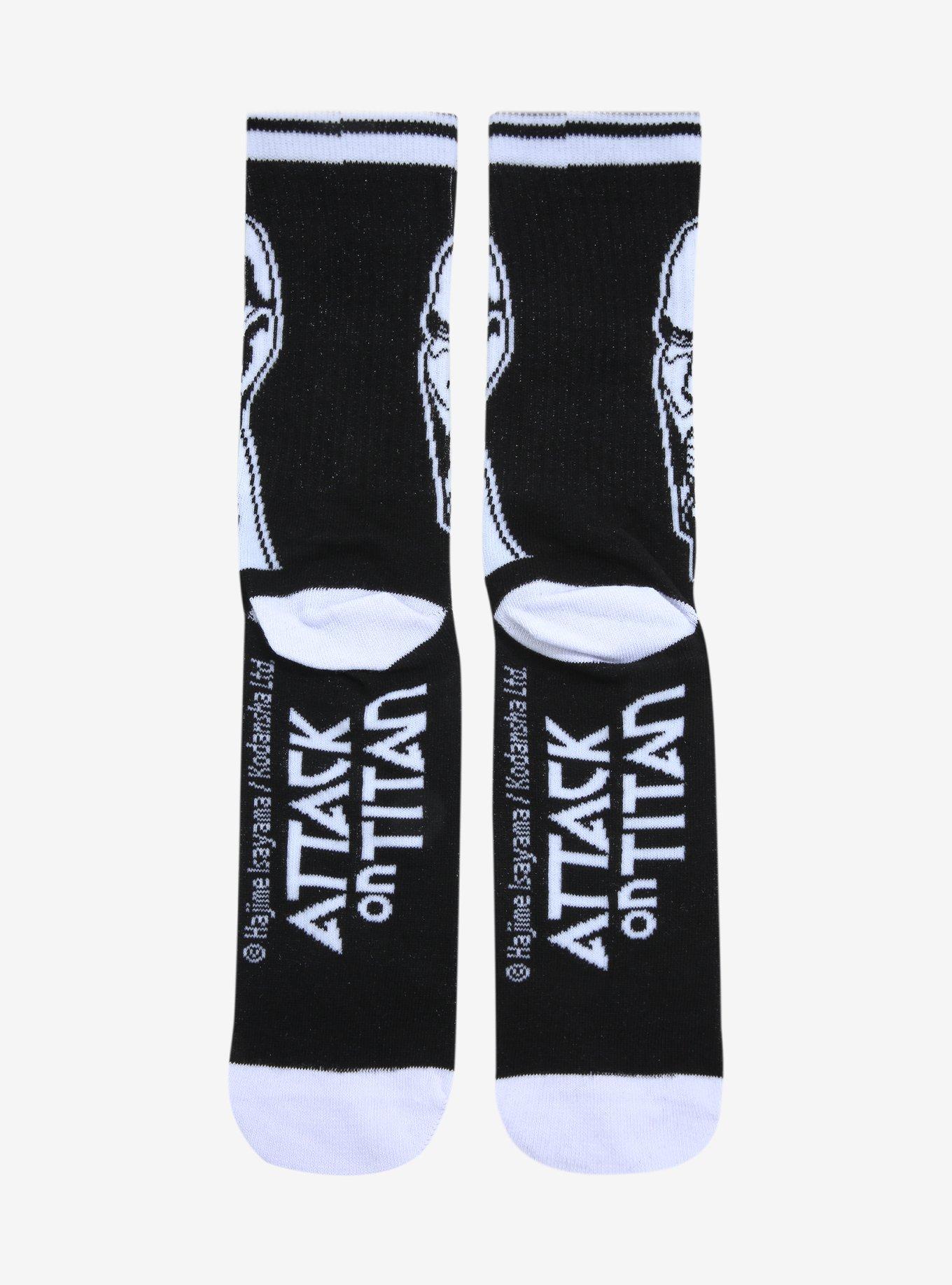 Attack On Titan Colossal Titan Varsity Crew Socks, , alternate