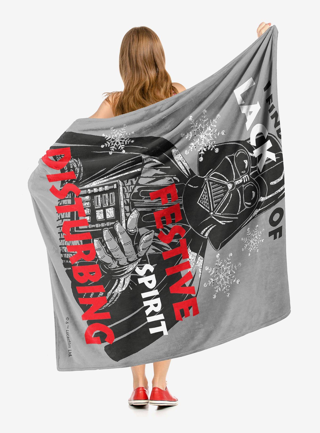 Star Wars Disturbed Xmas Throw Blanket, , alternate