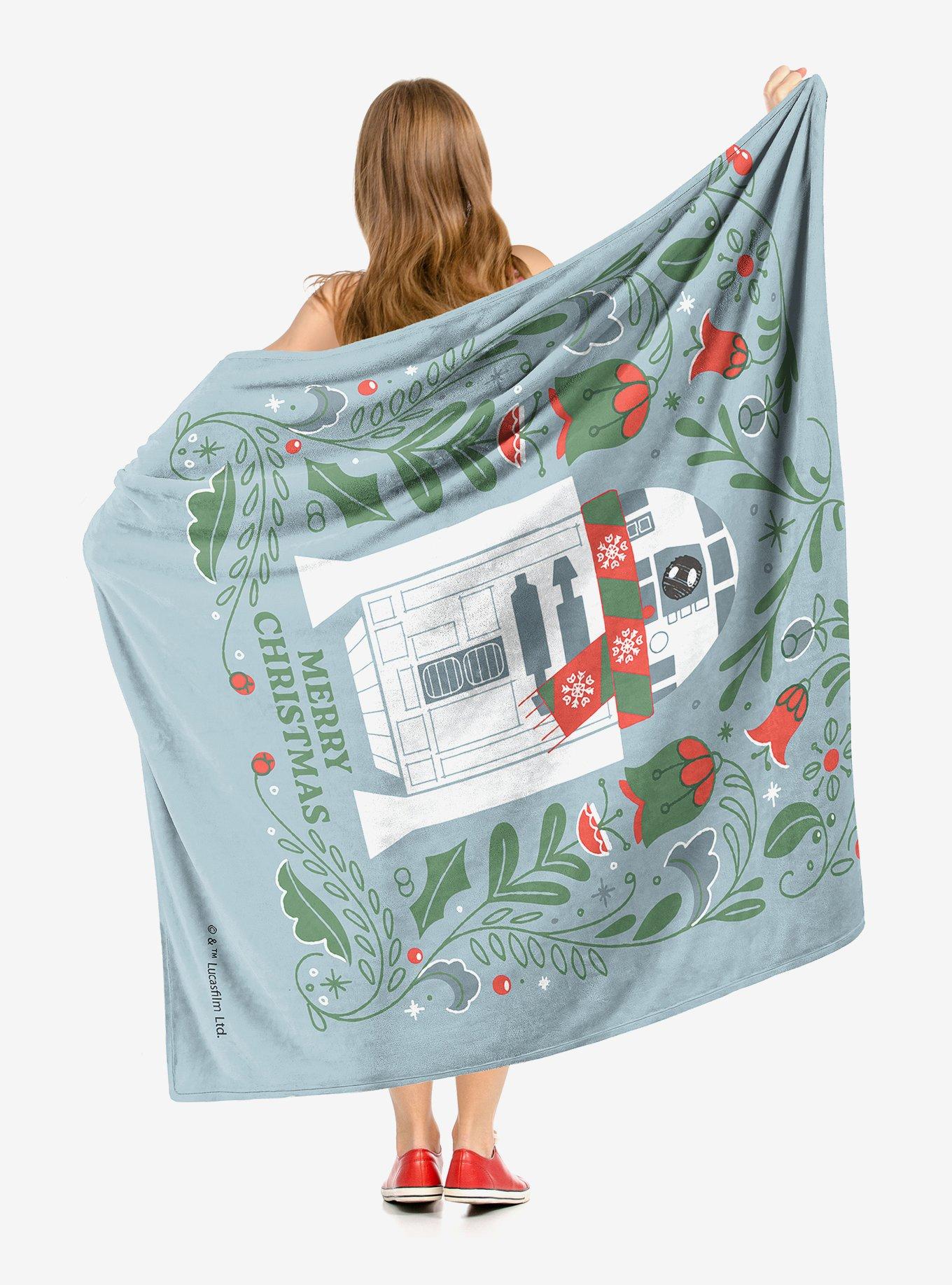 Star Wars Merry R2D2 Throw Blanket, , alternate