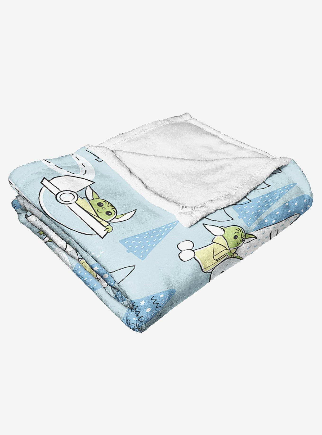 Star Wars The Mandalorian Winter Wonderland Throw Blanket, , alternate