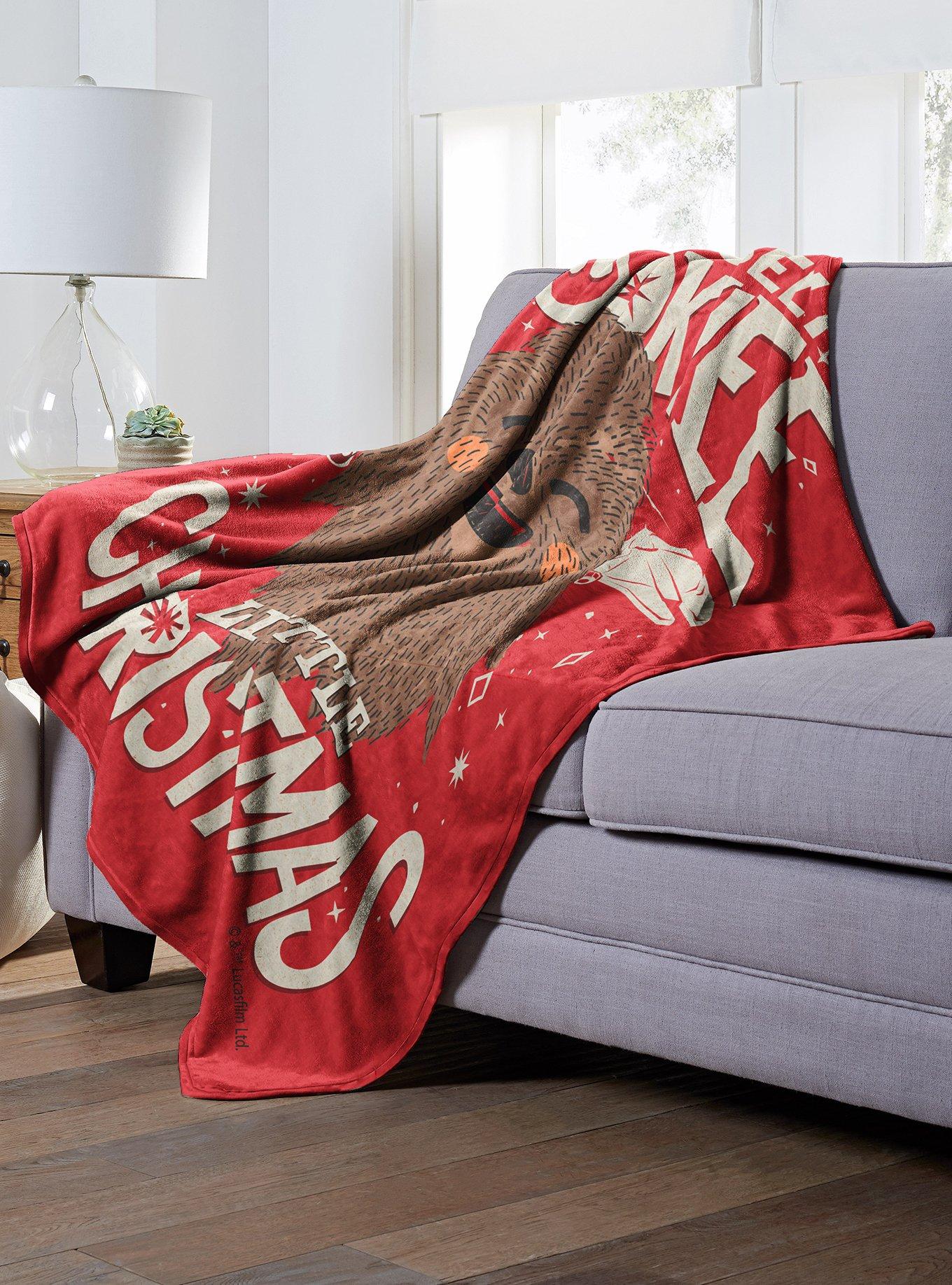 Star Wars Wookie Xmas Throw Blanket, , alternate