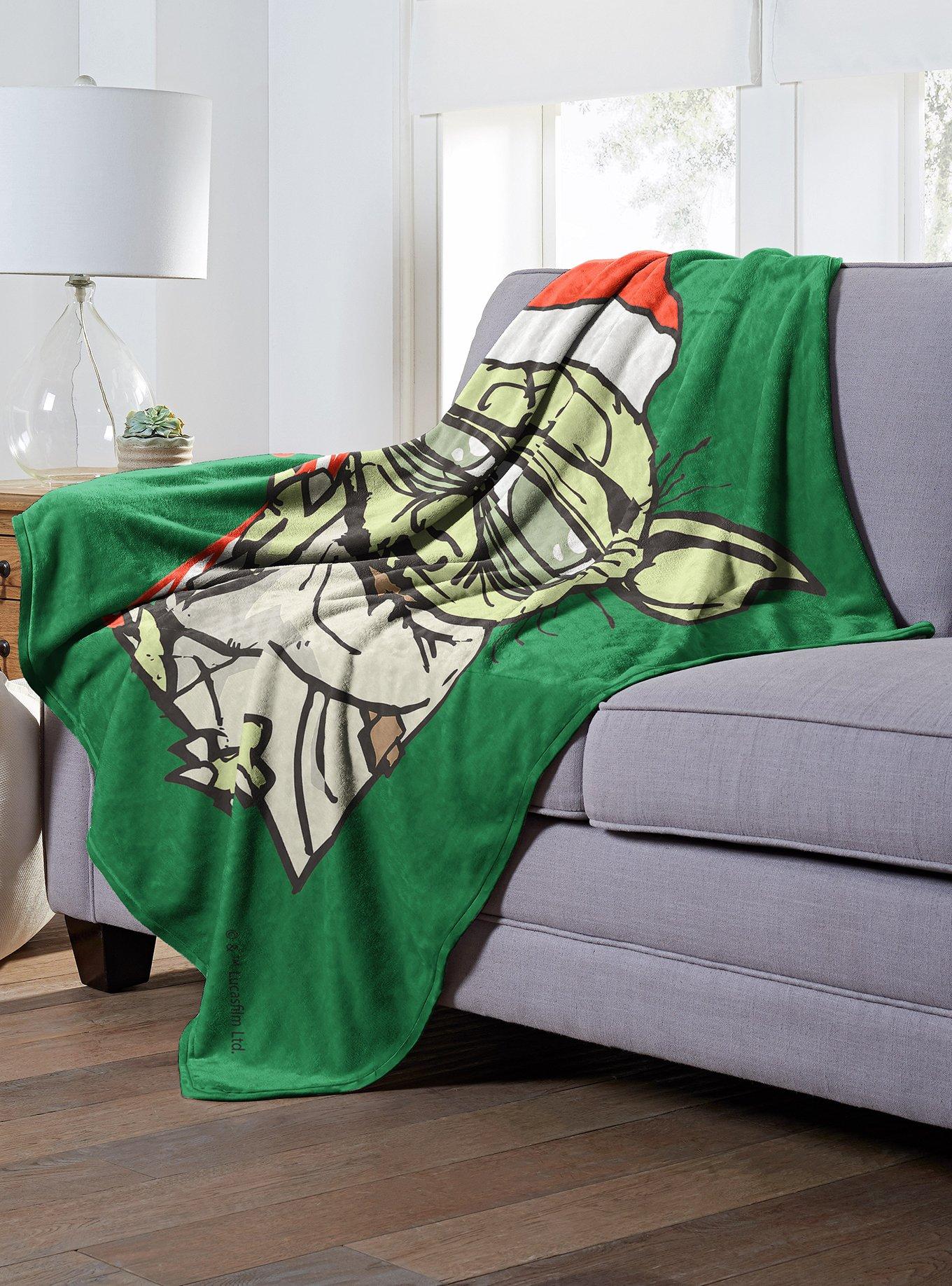 Star Wars Yoda Festive Throw Blanket, , alternate