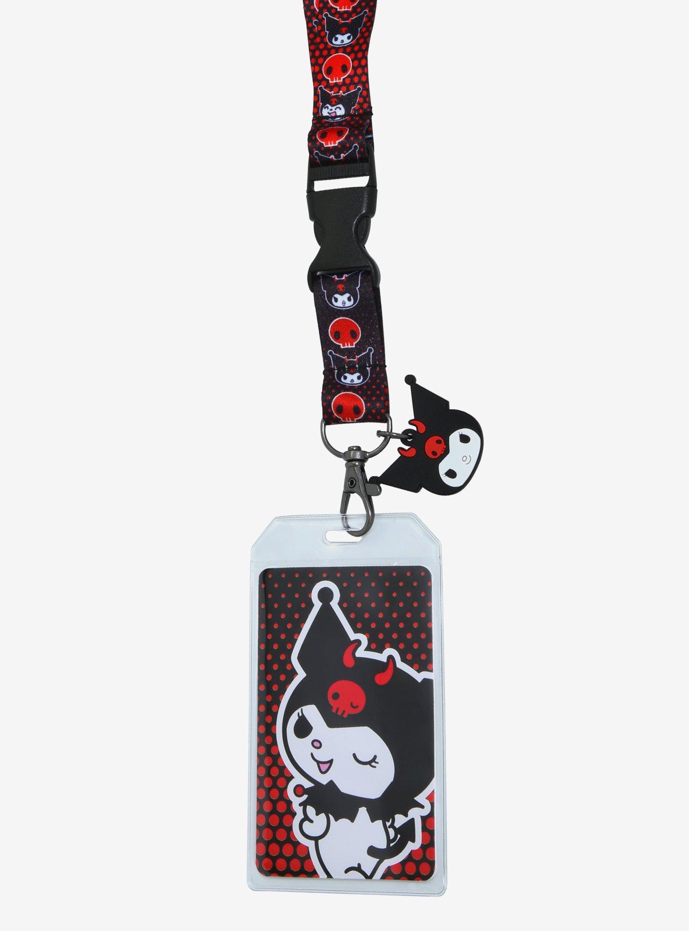 Loungefly Sanrio Kuromi Devil Lanyard 2022 HT Expo Exclusive, , alternate