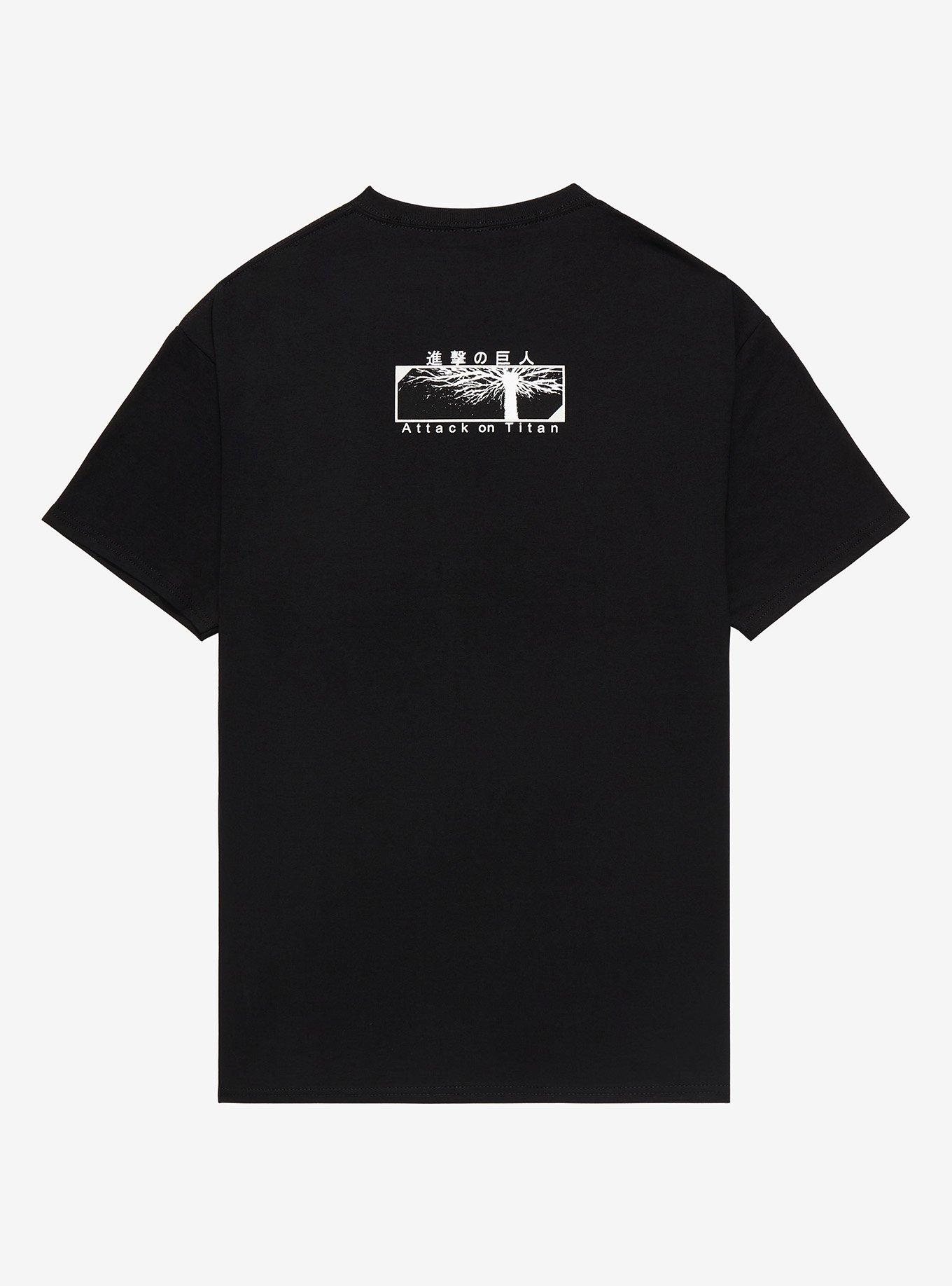 Attack On Titan Nine Titan Powers Grid T-Shirt, MULTI, alternate