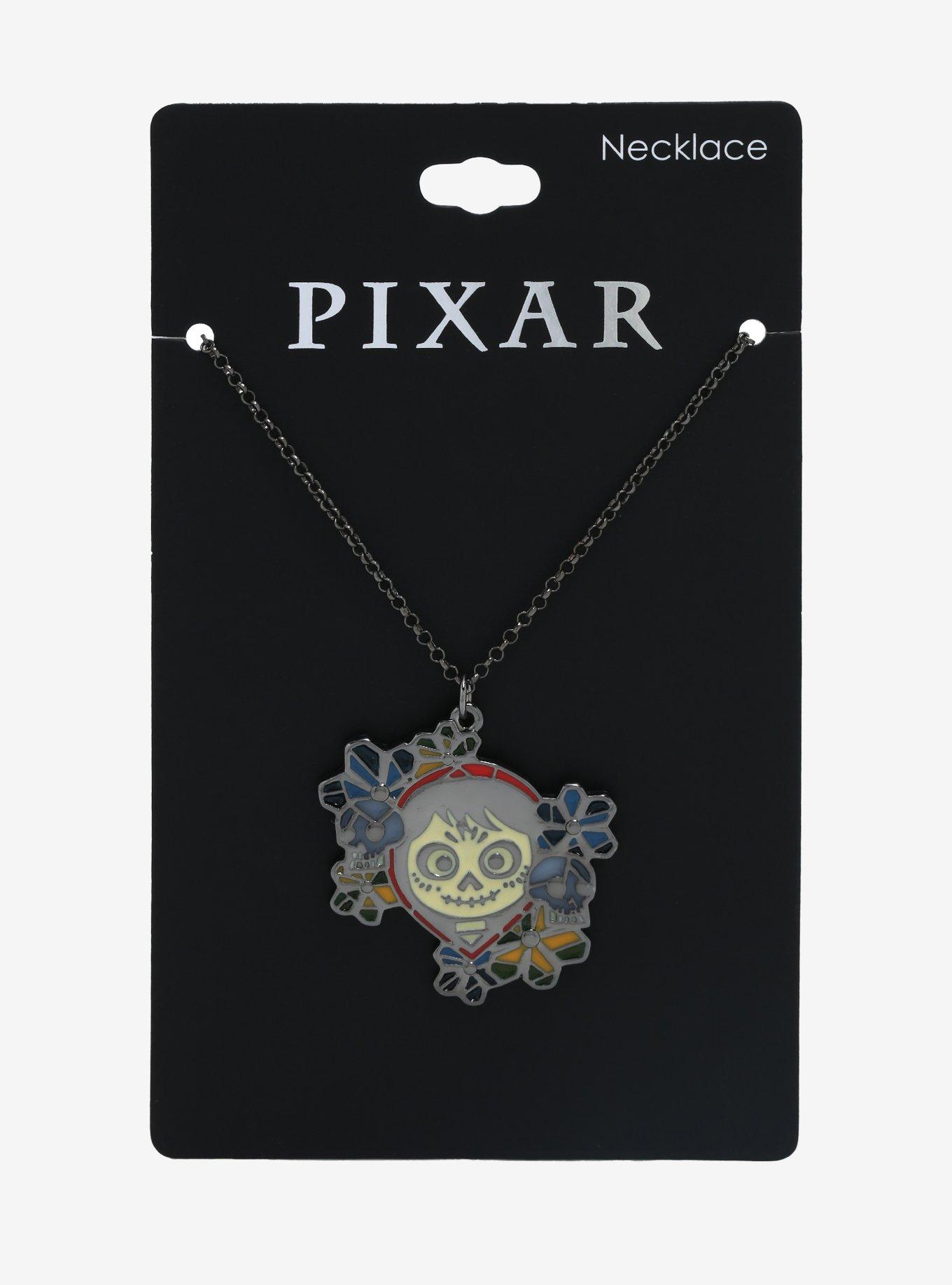 Disney Pixar Coco Stained Glass Miguel Necklace - BoxLunch Exclusive, , alternate