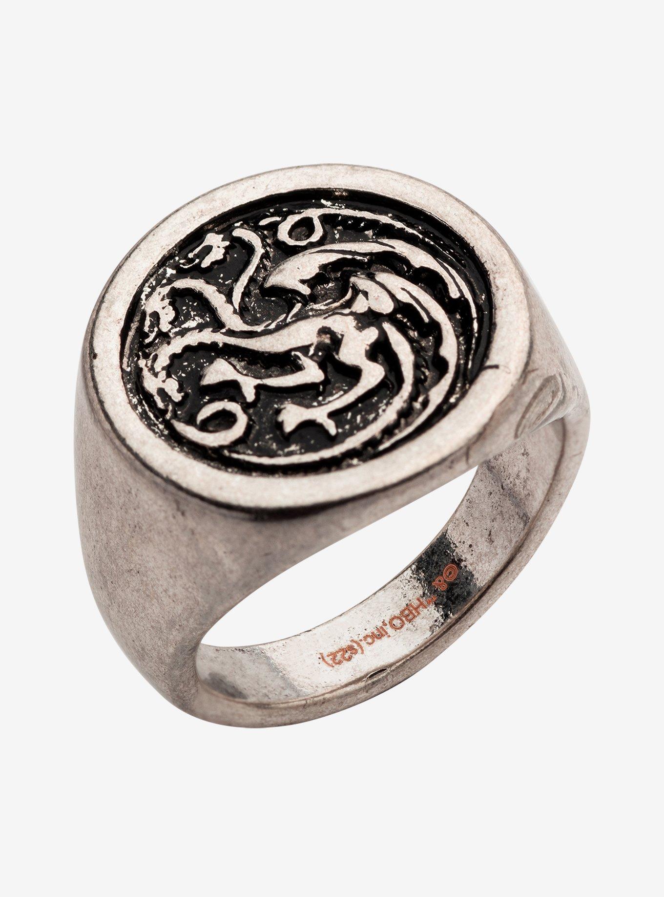 House Of The Dragon Crystal Dragon Ring Set, , alternate