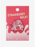Strawberry Milk Axolotl Enamel Pin, , alternate