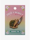 Snail Knife Enamel Pin, , alternate
