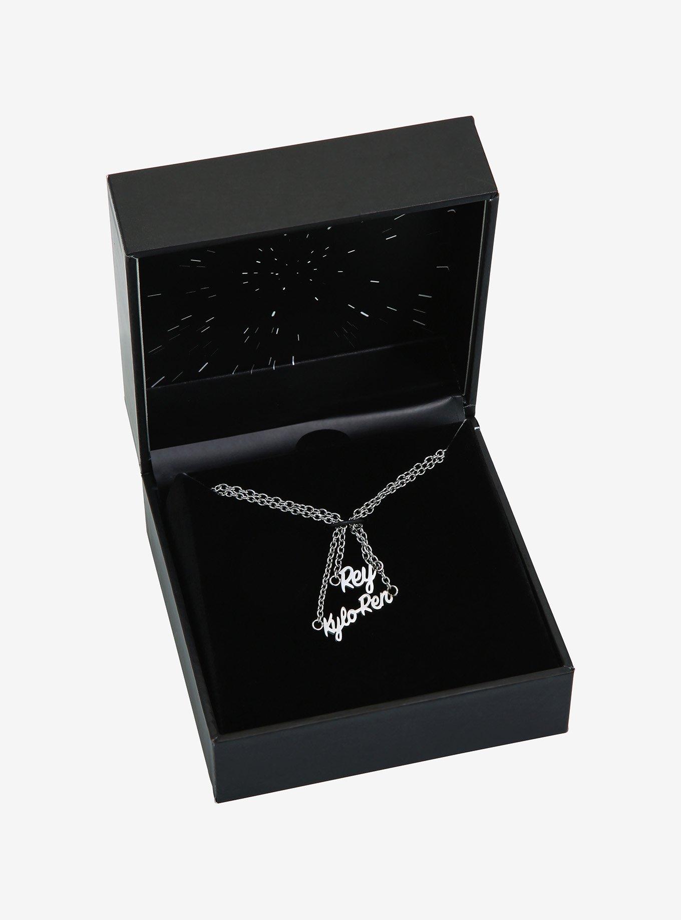 Her Universe Star Wars Kylo Ren & Rey Name Necklace Set, , alternate