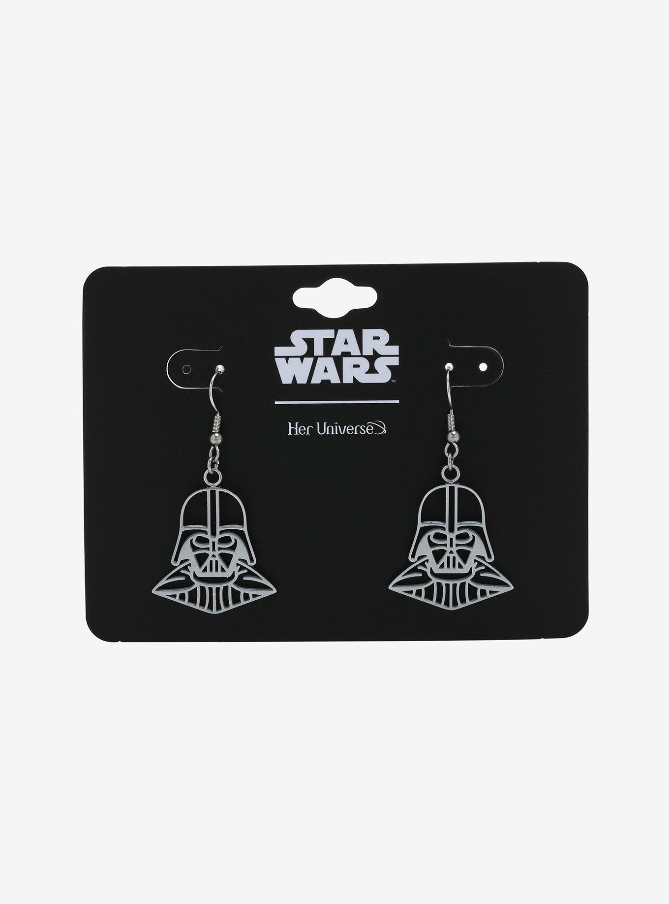 Her Universe Star Wars Darth Vader Outline Earrings, , alternate