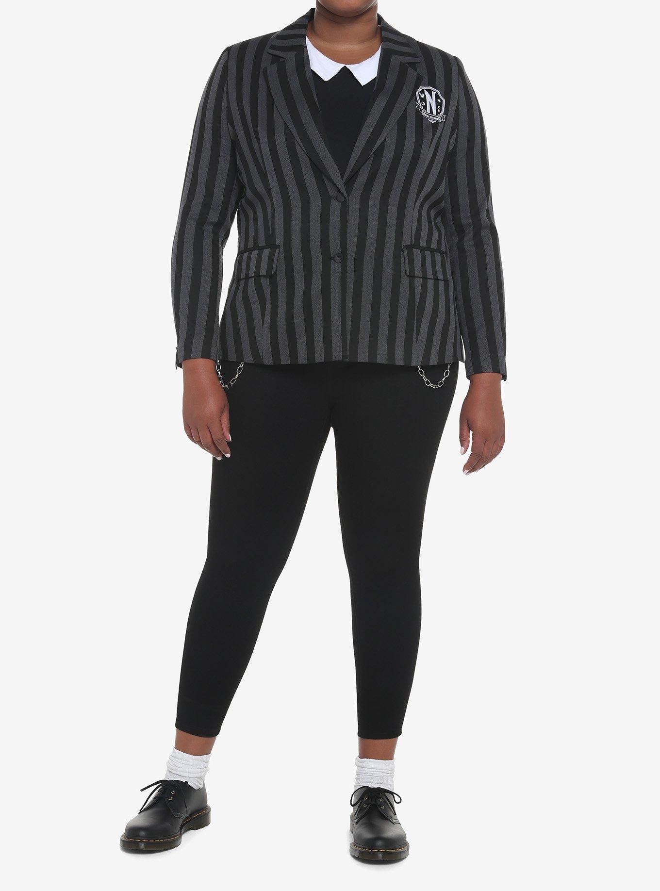 Wednesday Nevermore Blazer Plus Size, , hi-res