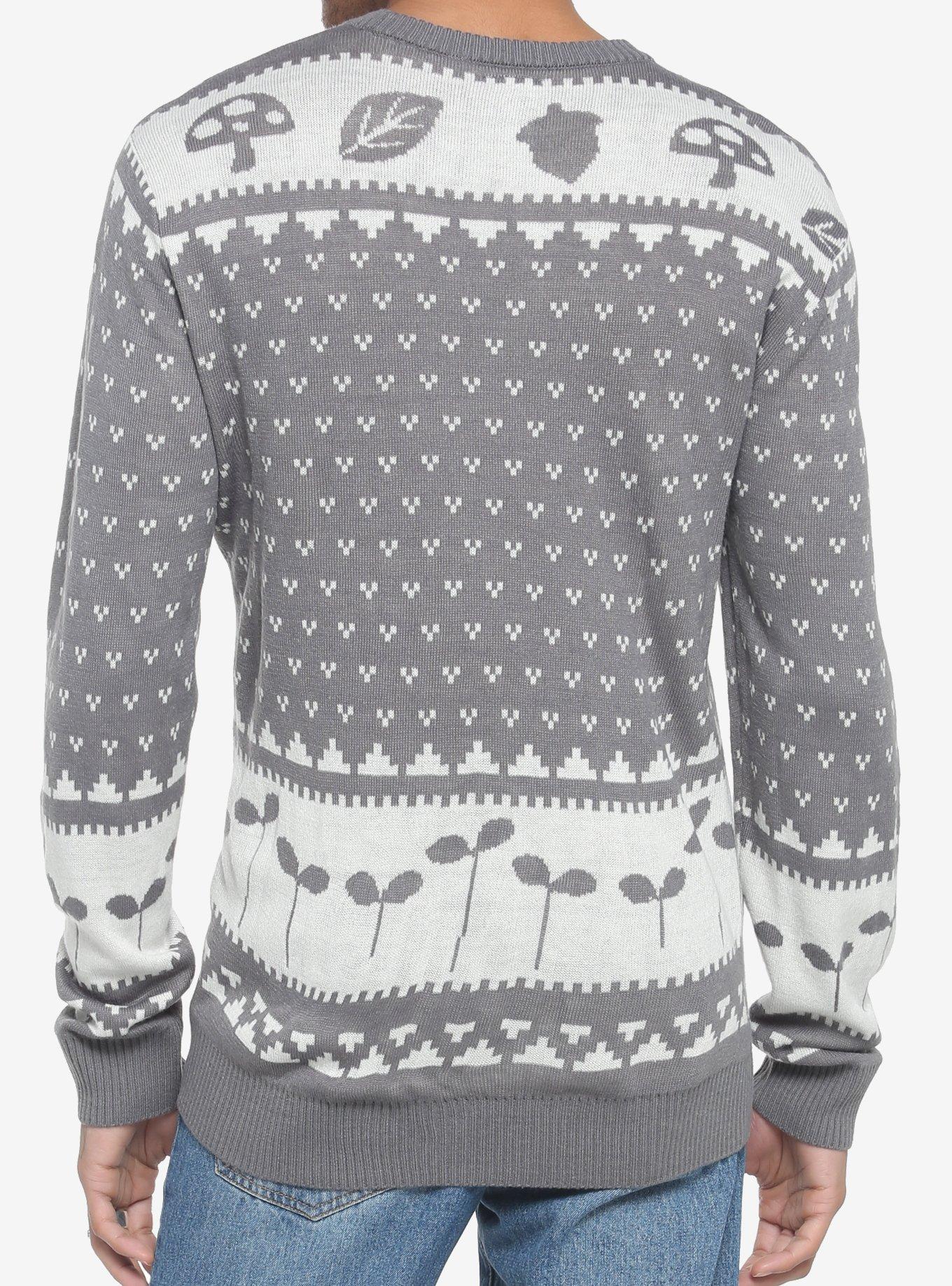 Our Universe Studio Ghibli My Neighbor Totoro Fair Isle Knit Sweater, GREY, alternate