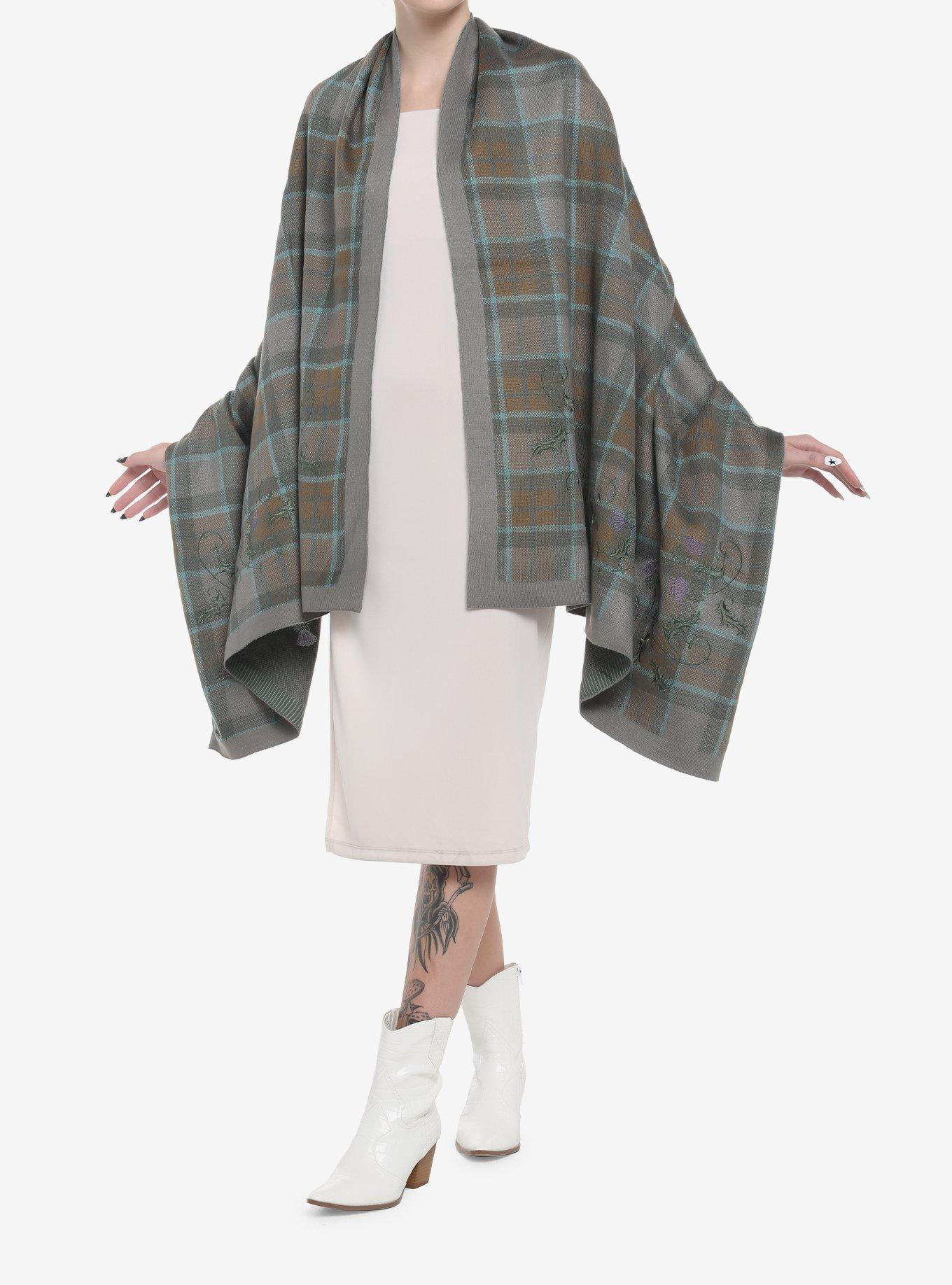 Her Universe Outlander Tartan Plaid Open Shawl, , hi-res