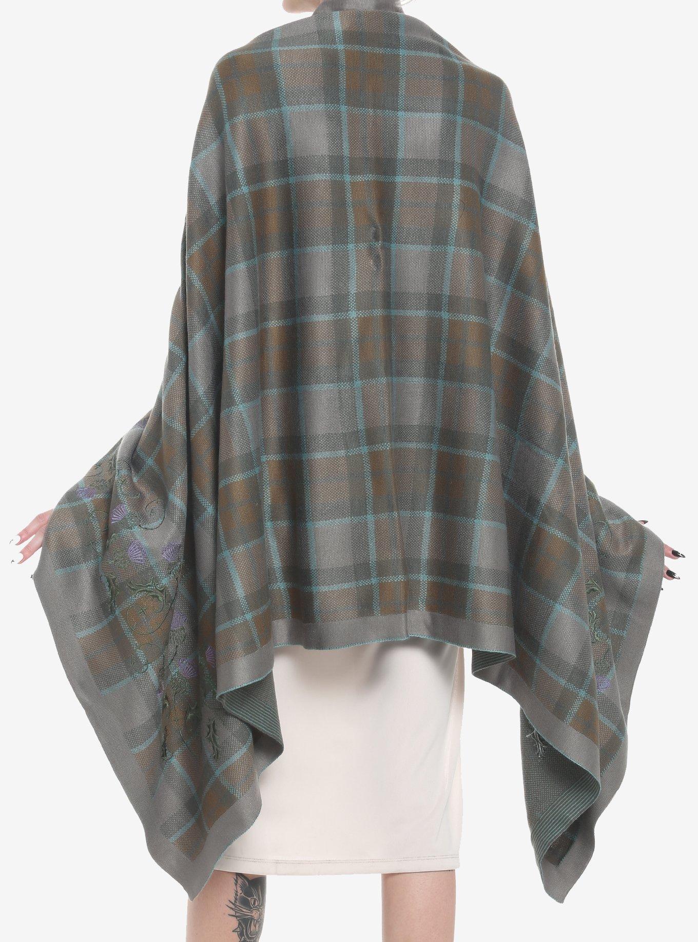 Her Universe Outlander Tartan Plaid Open Shawl, , alternate