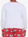 Hello Kitty Apple Skimmer Long-Sleeve Pajama Top Plus Size, PINK, alternate