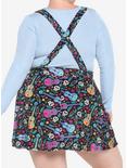 Disney Pixar Coco Sugar Skull & Guitar Velvet Suspender Skirt Plus Size, MULTI, alternate