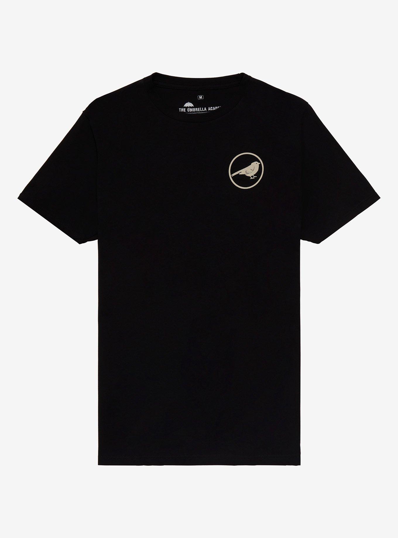 The Umbrella Academy Sparrow Academy Crest T-Shirt, BLACK, alternate