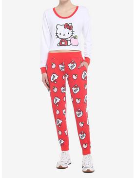 Hello Kitty Apple Girls Skimmer Long-Sleeve Pajama Top, , hi-res
