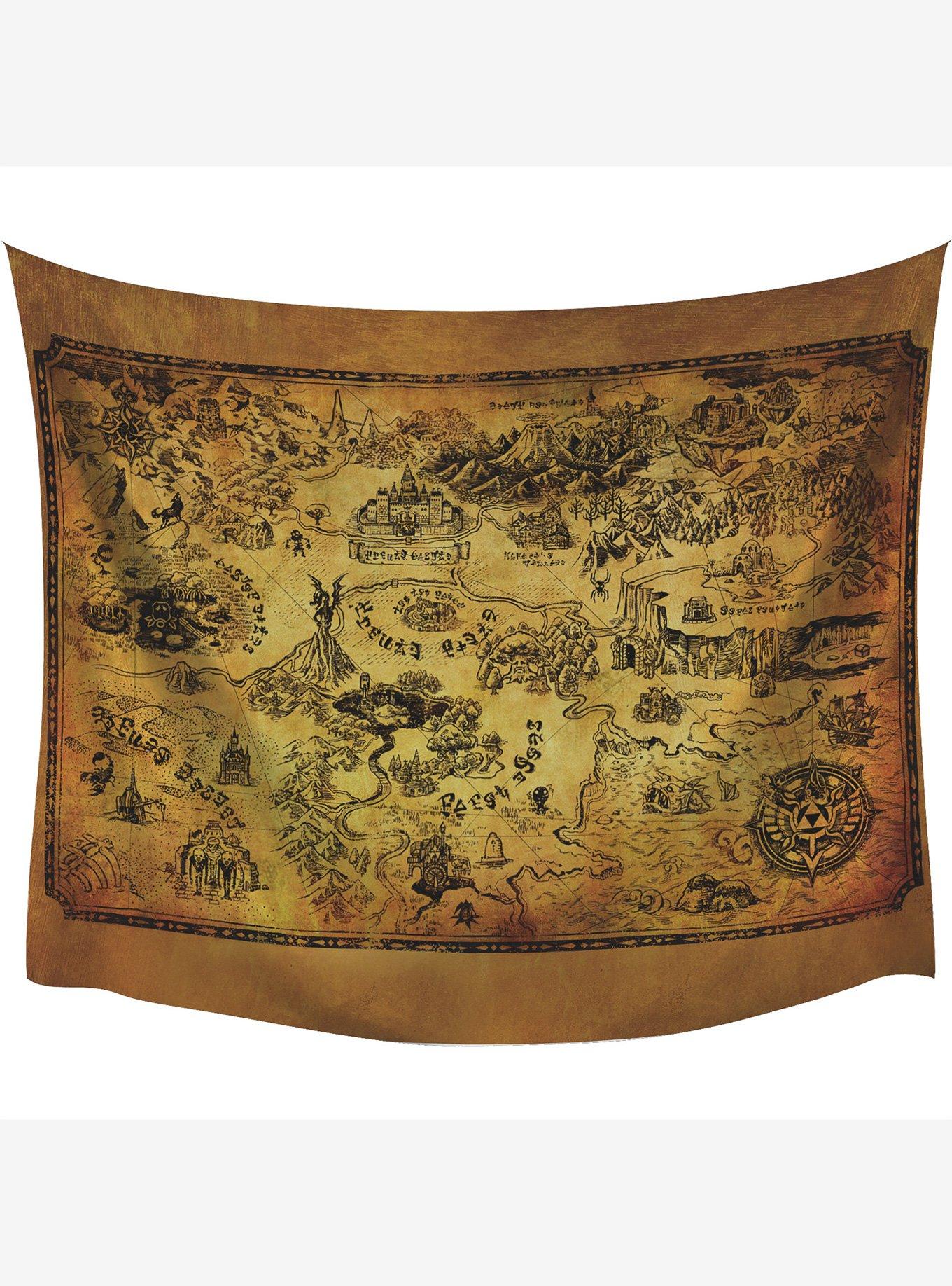 The Legend of Zelda Map Tapestry, , alternate