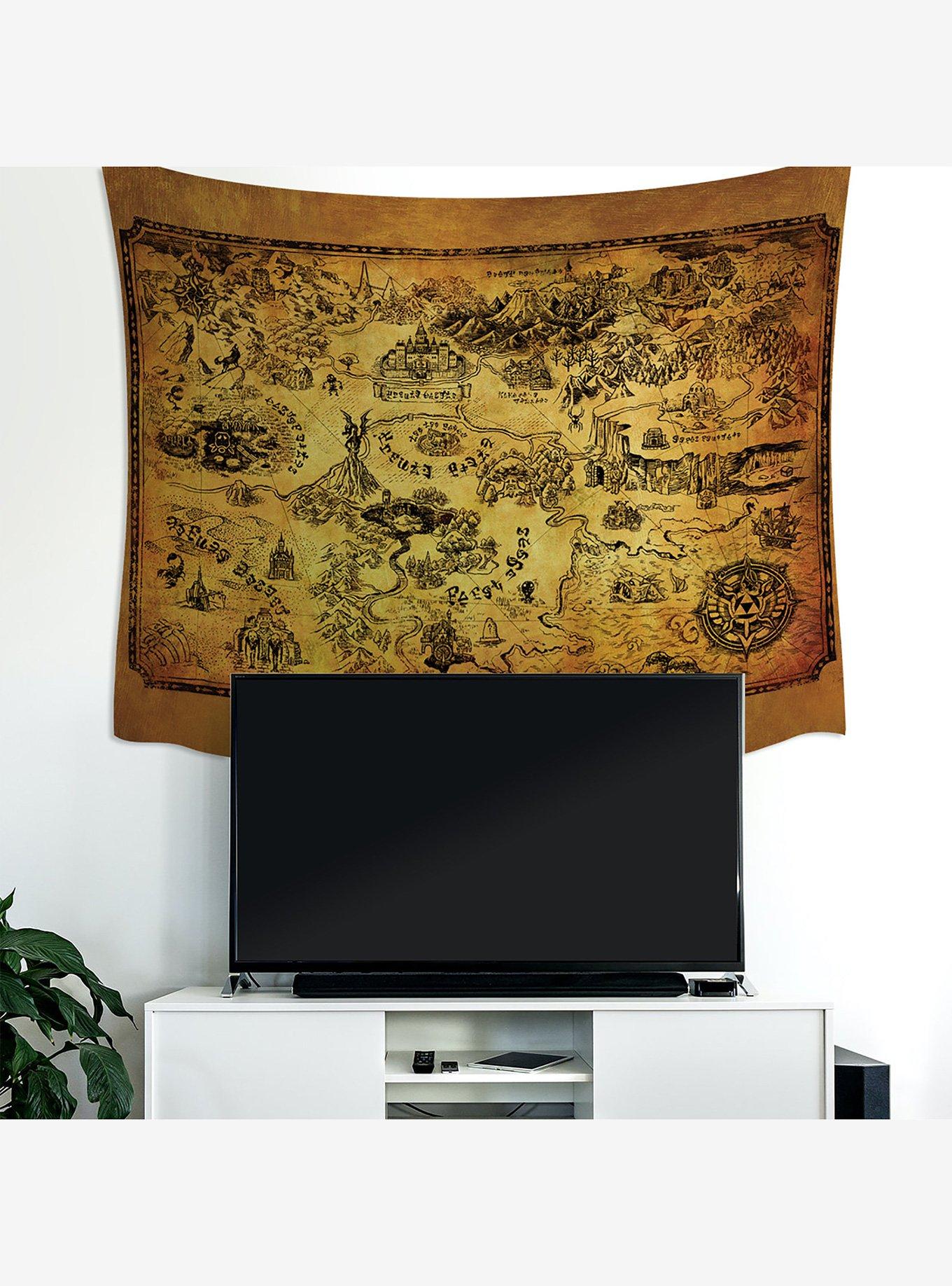 The Legend of Zelda Map Tapestry, , alternate