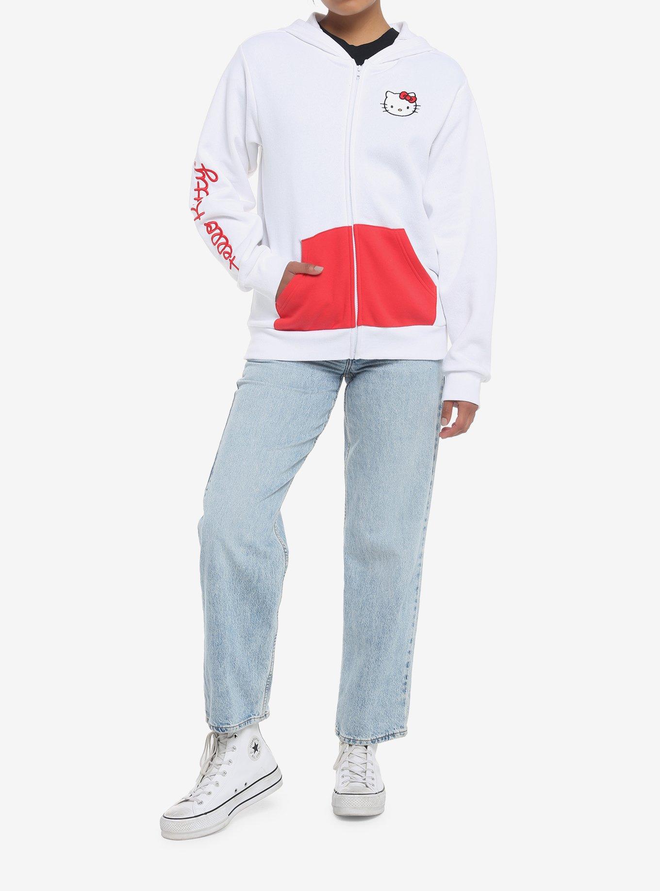Hello Kitty 3D Ears Hoodie, BRIGHT WHITE, alternate