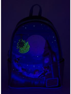Loungefly Disney Peter Pan Nighttime Flight Glow-in-the-Dark Mini Backpack - BoxLunch Exclusive, , hi-res
