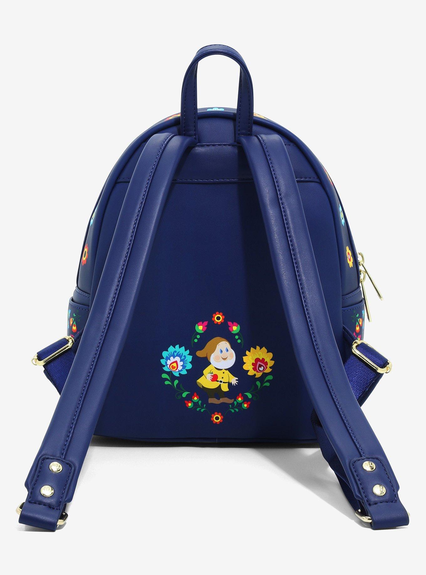 Loungefly Disney Snow White and the Seven Dwarfs Folk Mini Backpack - BoxLunch Exclusive, , alternate