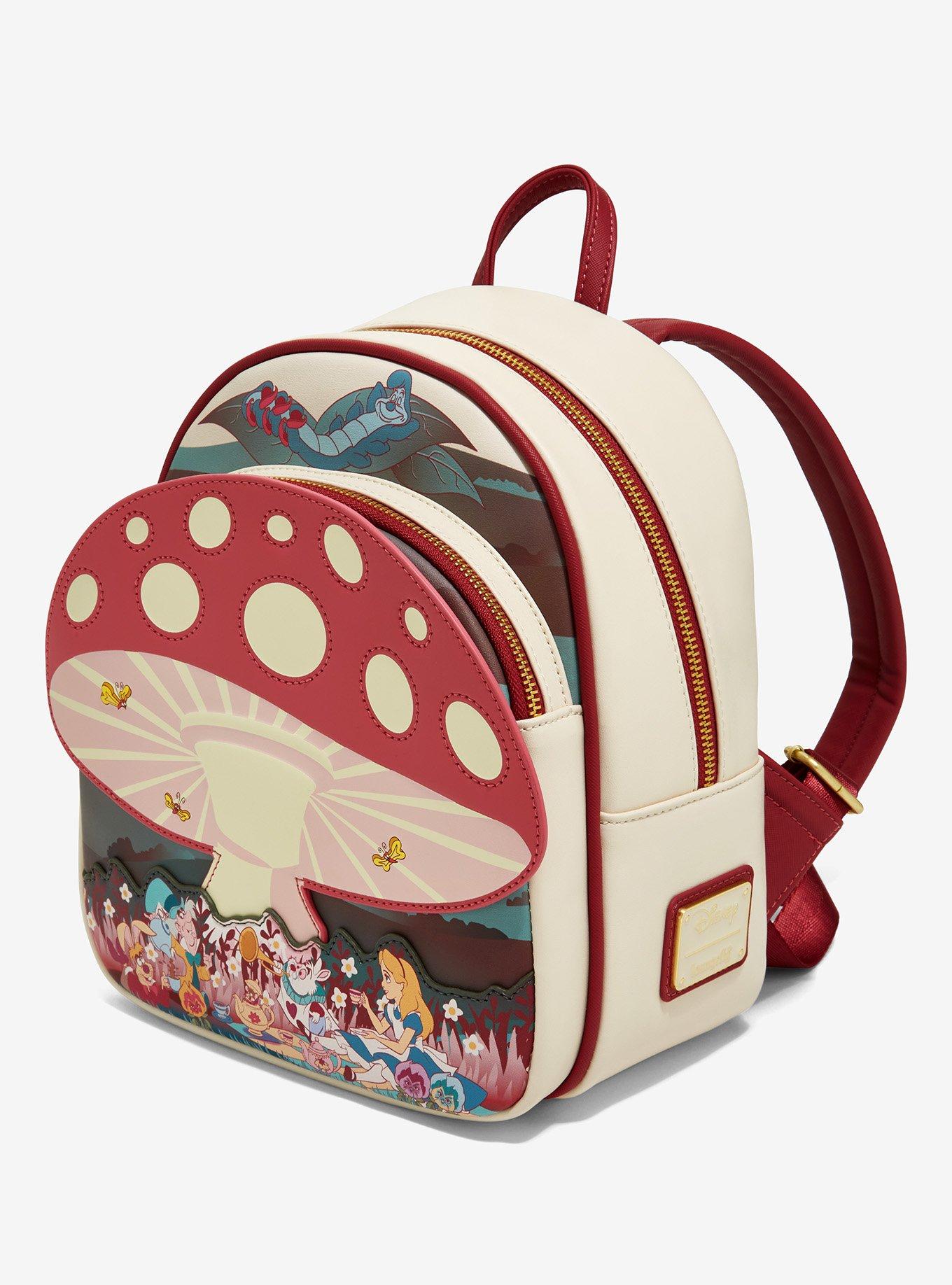 Loungefly Disney Alice in Wonderland Mushroom Tea Party Mini Backpack - BoxLunch Exclusive, , alternate
