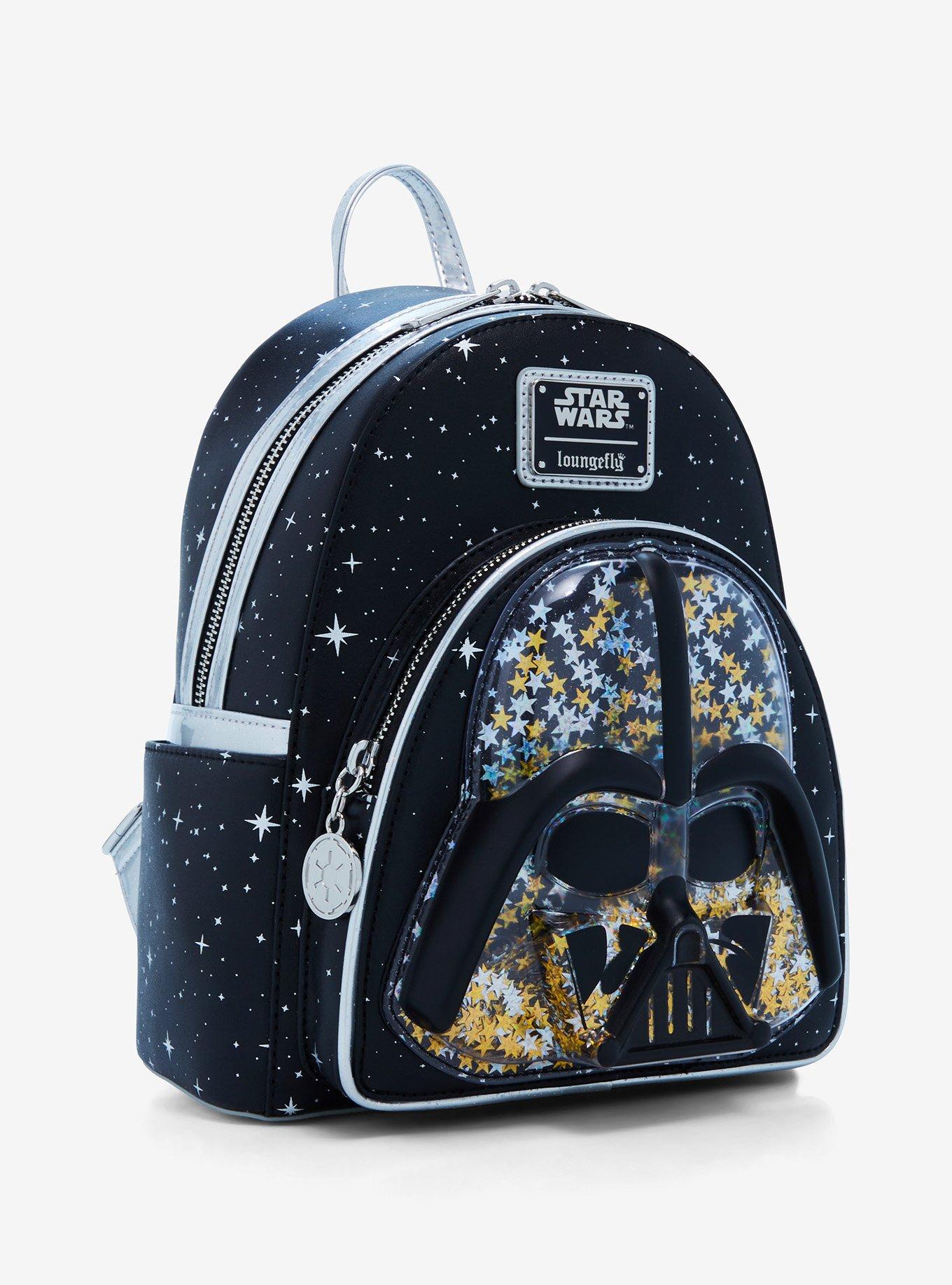 Loungefly Star Wars Darth Vader Helmet Glitter Mini Backpack