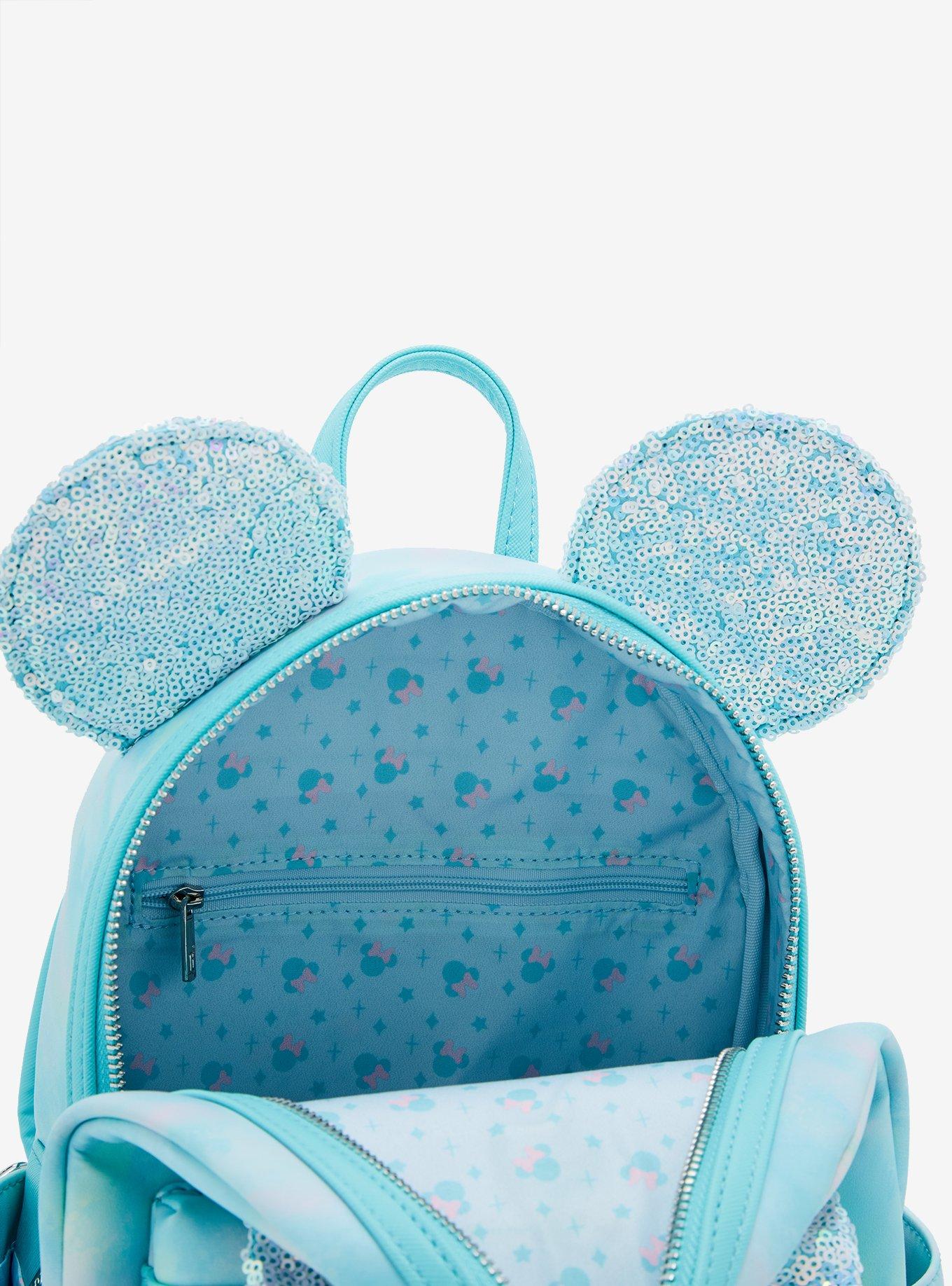 Loungefly Disney Minnie Mouse Sequin Bow Mini Backpack - BoxLunch Exclusive, , alternate