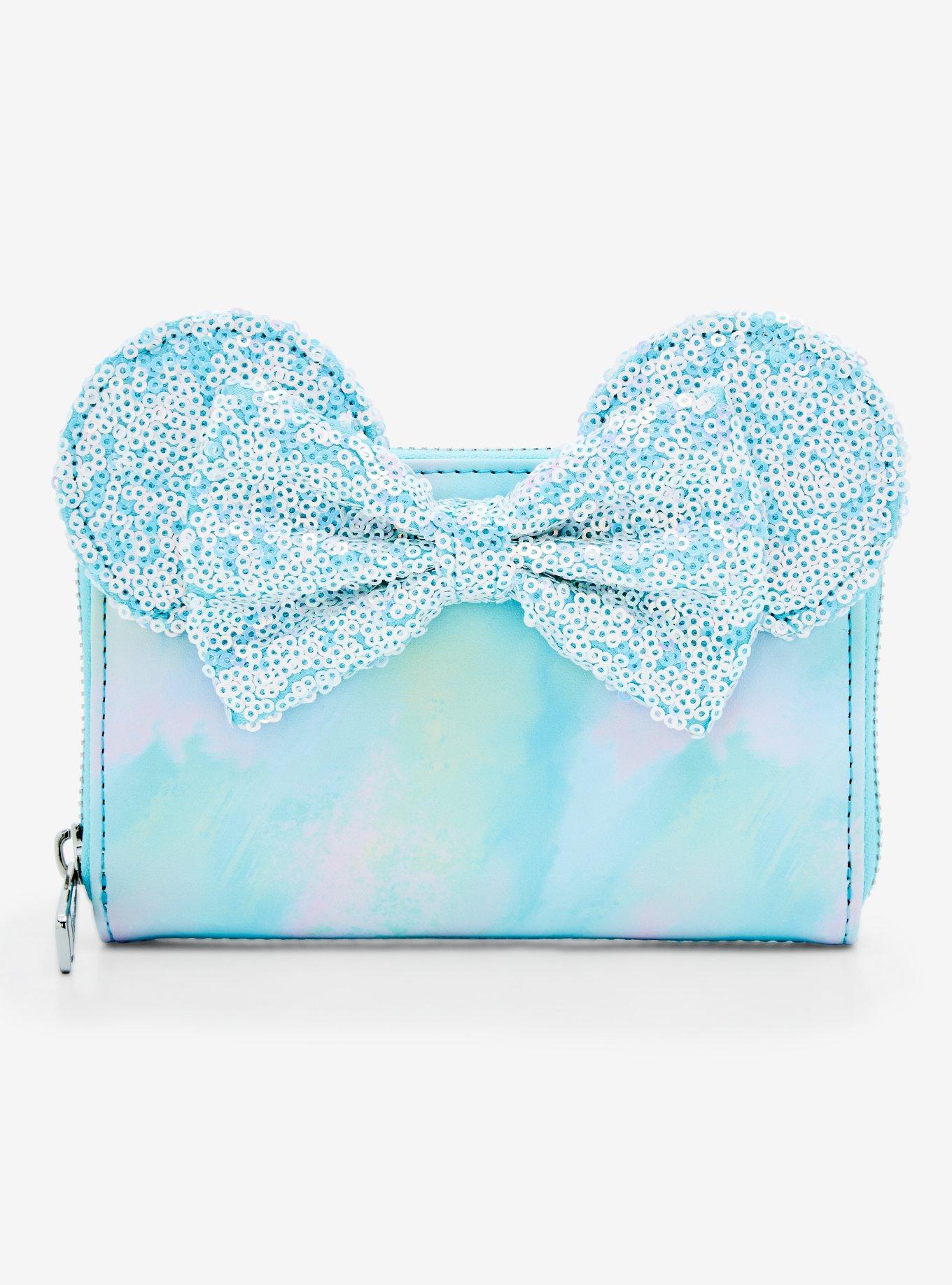 Loungefly Disney Minnie Mouse Sequin Bow Small Zip wallet - BoxLunch Exclusive, , alternate