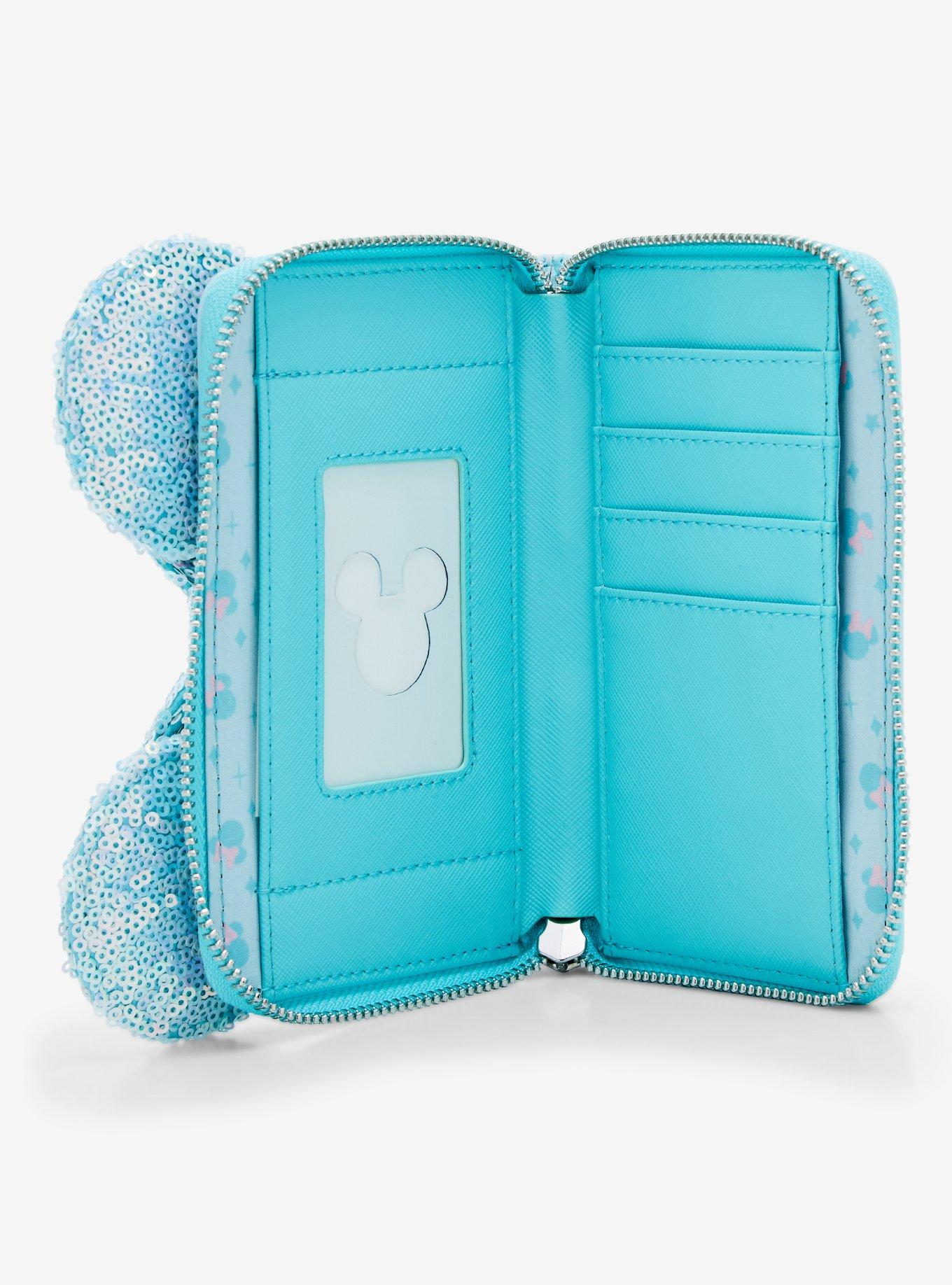 Loungefly Disney Minnie Mouse Sequin Bow Small Zip wallet - BoxLunch Exclusive, , alternate