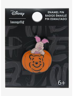 Loungefly Disney Winnie The Pooh Piglet Pumpkin Enamel Pin, , hi-res