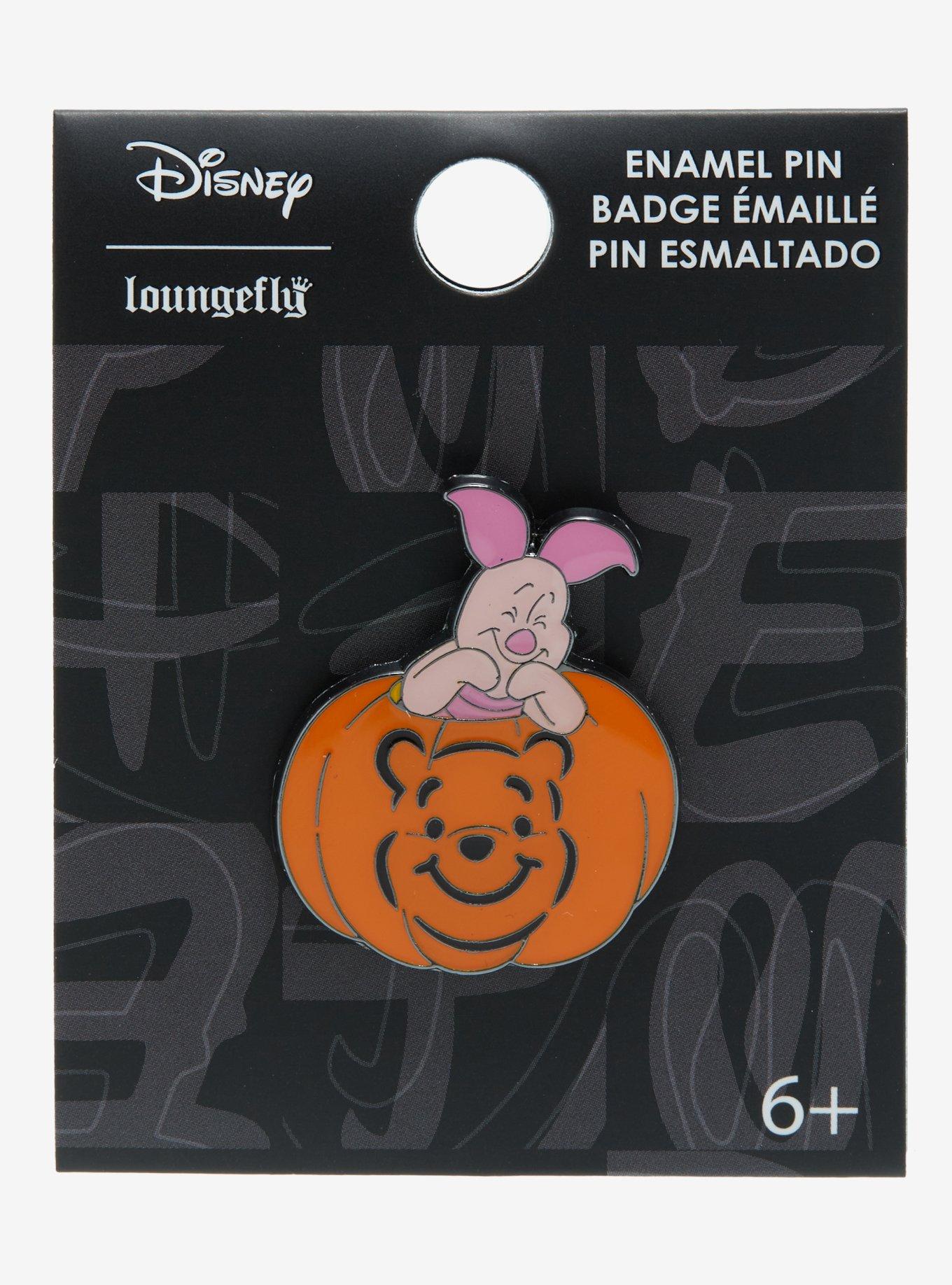 Loungefly Disney Winnie The Pooh Piglet Pumpkin Enamel Pin, , alternate