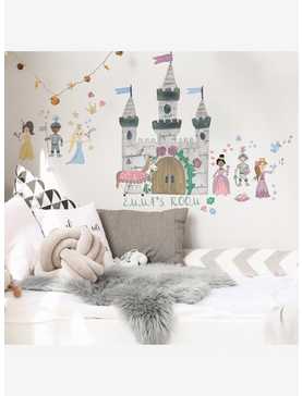 Princess and Knight Castle Peel & Stick Giant Wall Decal, , hi-res