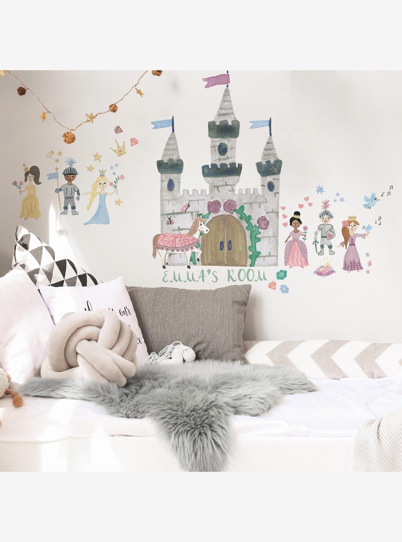 Princess and Knight Castle Peel & Stick Giant Wall Decal, , alternate