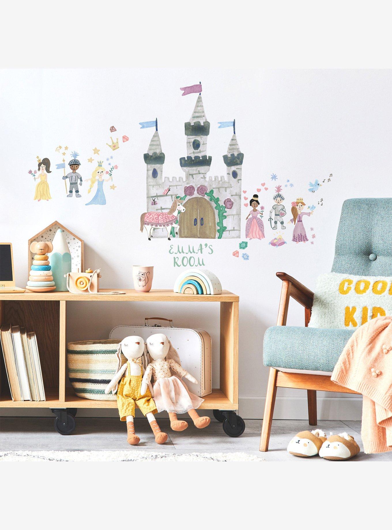 Princess and Knight Castle Peel & Stick Giant Wall Decal, , alternate
