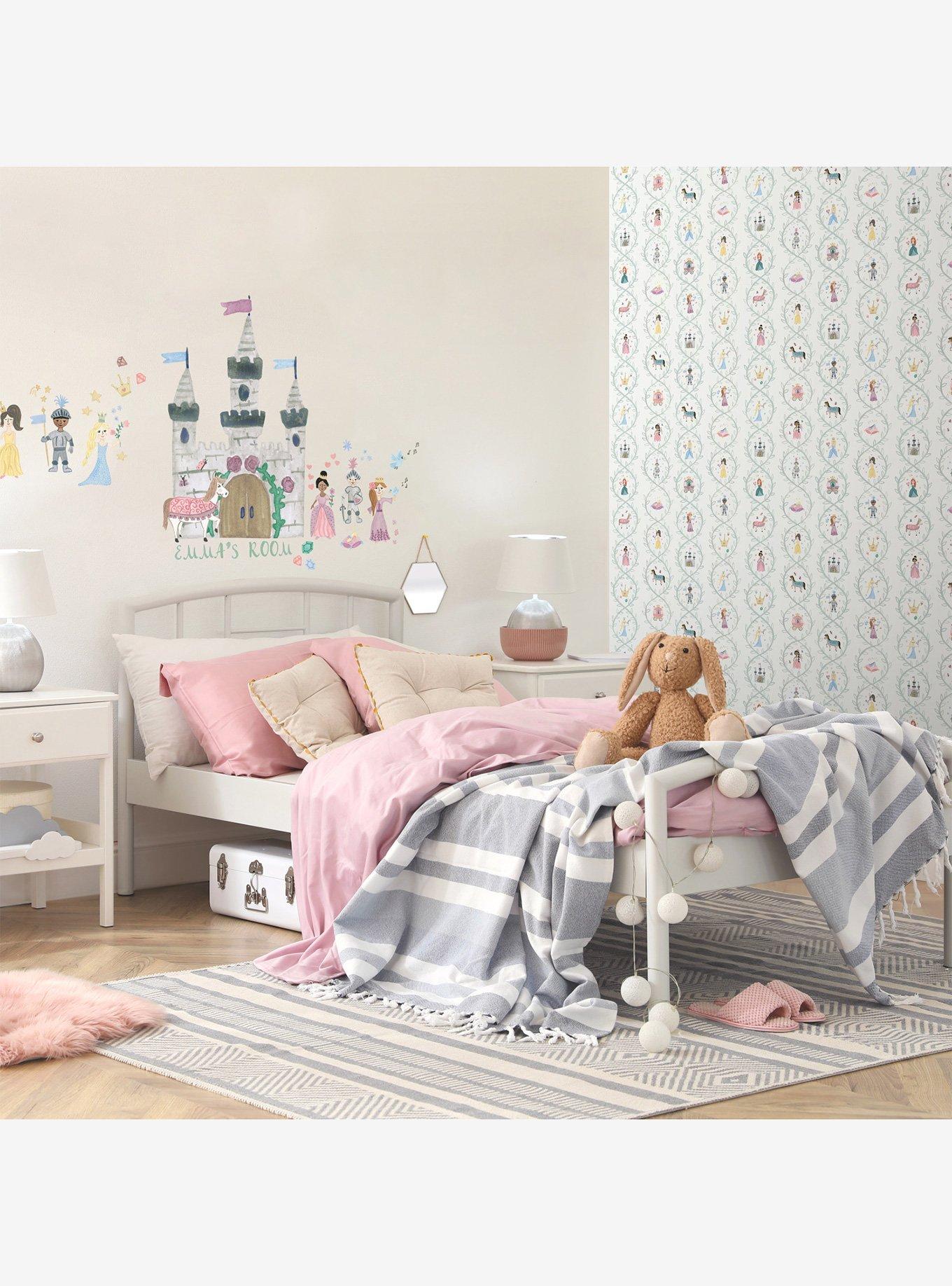 Princess and Knight Castle Peel & Stick Giant Wall Decal, , alternate