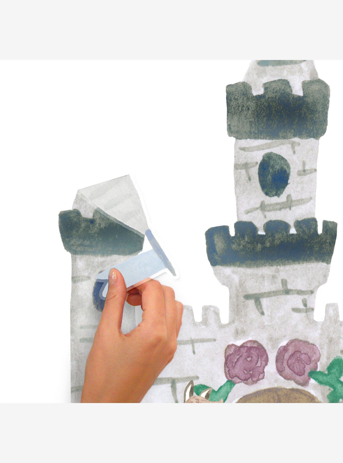 Princess and Knight Castle Peel & Stick Giant Wall Decal, , alternate