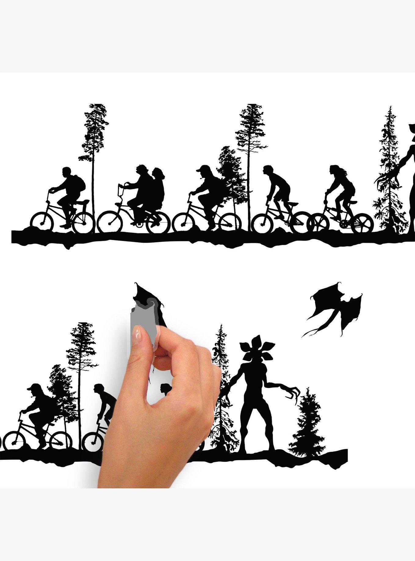 Stranger Things Forest Scene Peel & Stick Wall Decals, , alternate