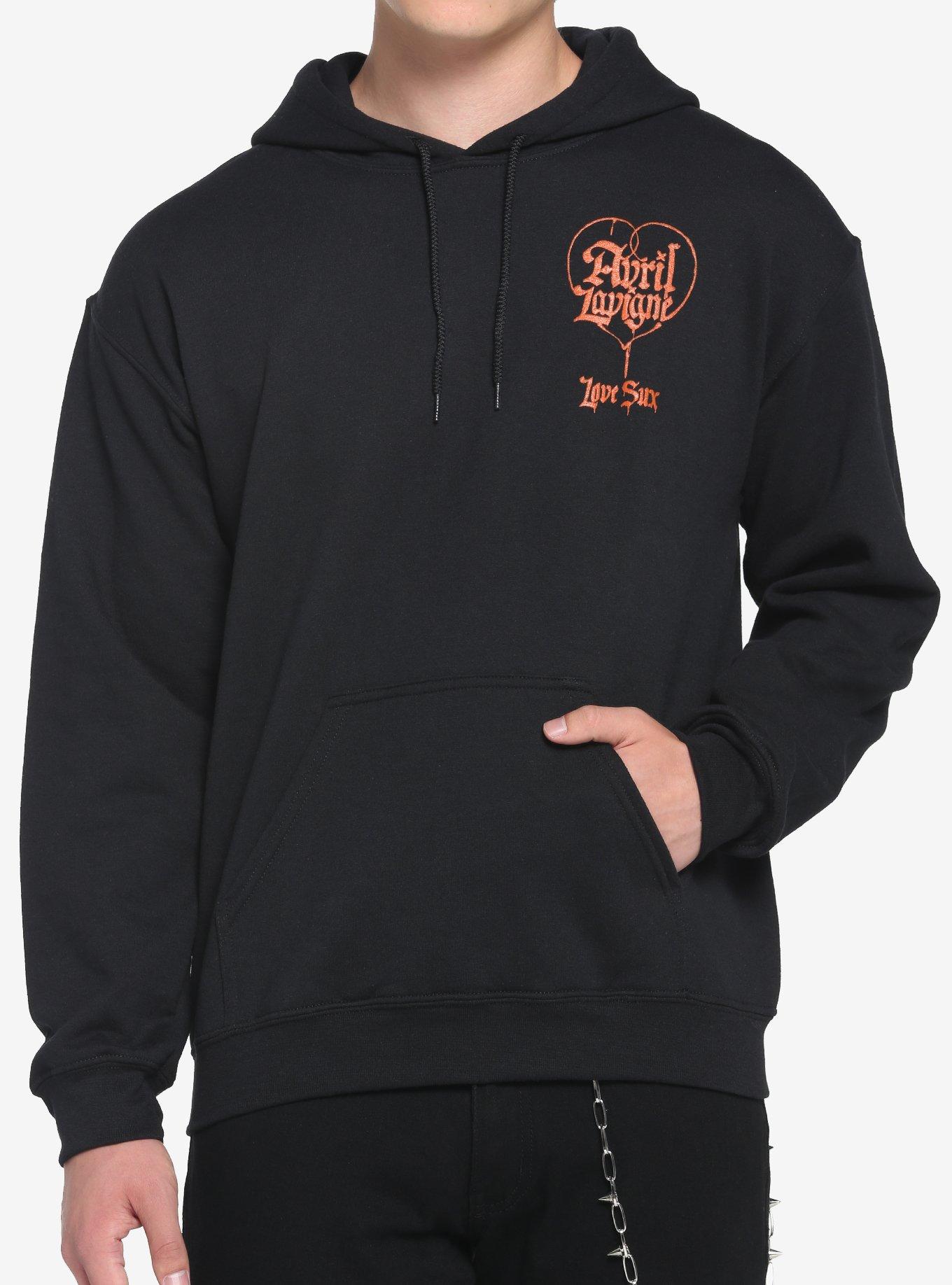 Avril Lavigne Love Sux Hoodie, BLACK, alternate