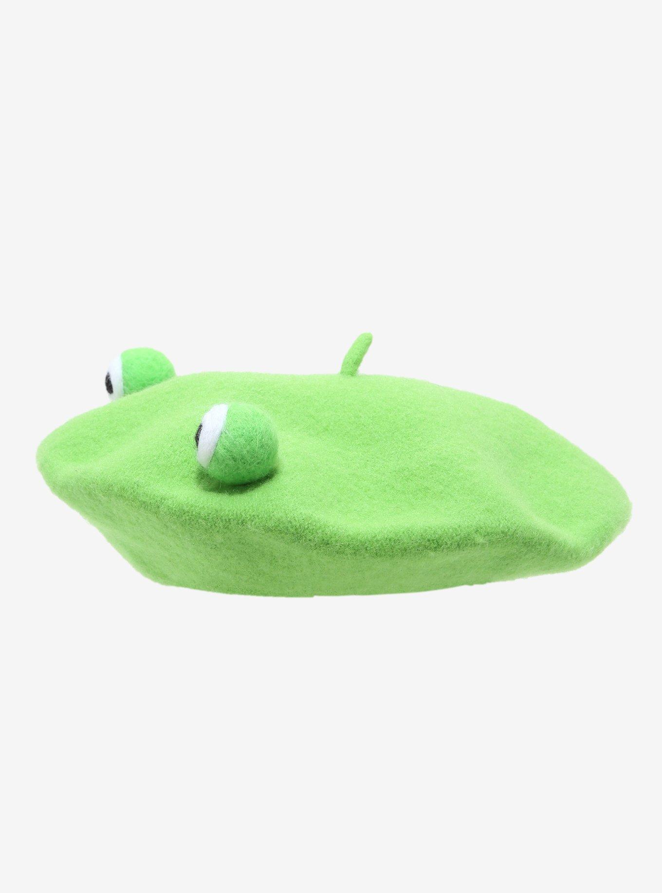 Green Frog 3D Beret, , alternate