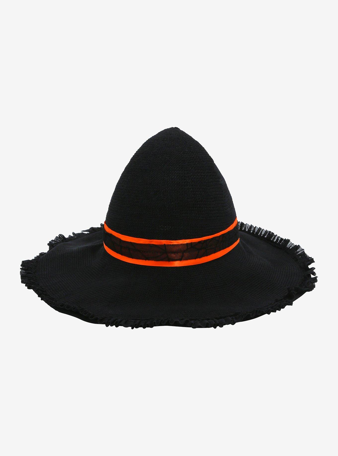 Black Kawaii Halloween Cottage Witch Hat, , alternate