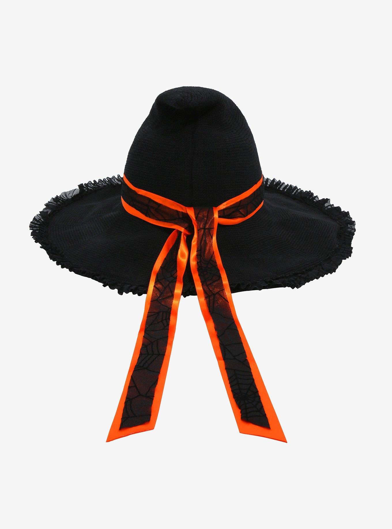 Black Kawaii Halloween Cottage Witch Hat, , alternate