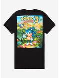Sonic The Hedgehog 3 Game Cover Double-Sided T-Shirt, BLACK, alternate
