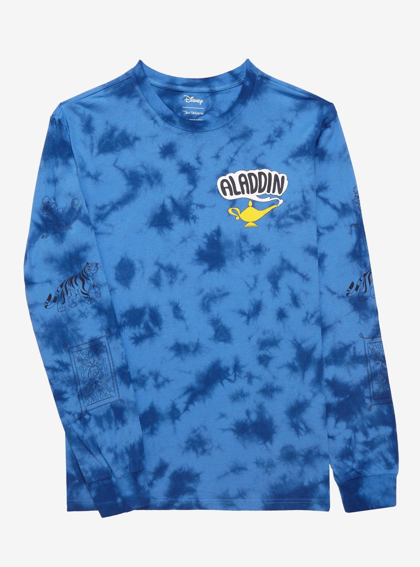 Our Universe Disney Aladdin Balcony Scene Tie-Dye Long Sleeve T-Shirt, BLUE IMPRESSION, alternate